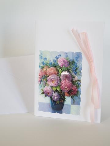 fleurs bouquet vase rose