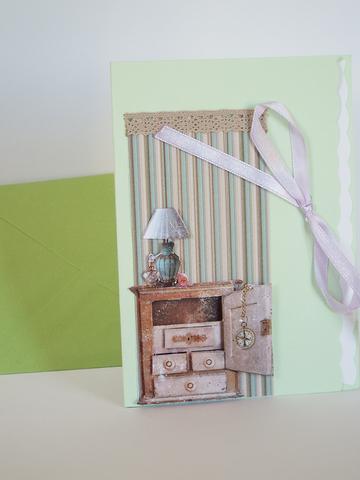 vert vintage coffre