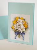 bouquet bleu fleurs